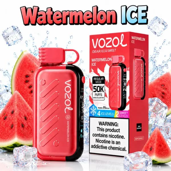 پاد یکبارمصرف وزول Gear Ice & Sweet 50000 هزار پاف و صفحه خمیده ۳D — تصویر ۴