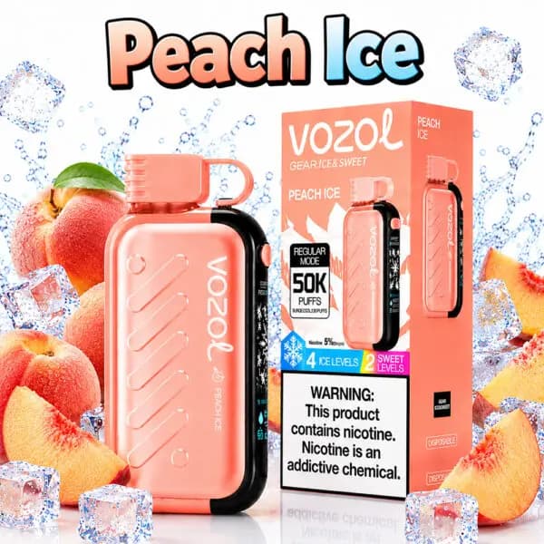 پاد یکبارمصرف وزول Gear Ice & Sweet 50000 هزار پاف و صفحه خمیده ۳D — تصویر ۳