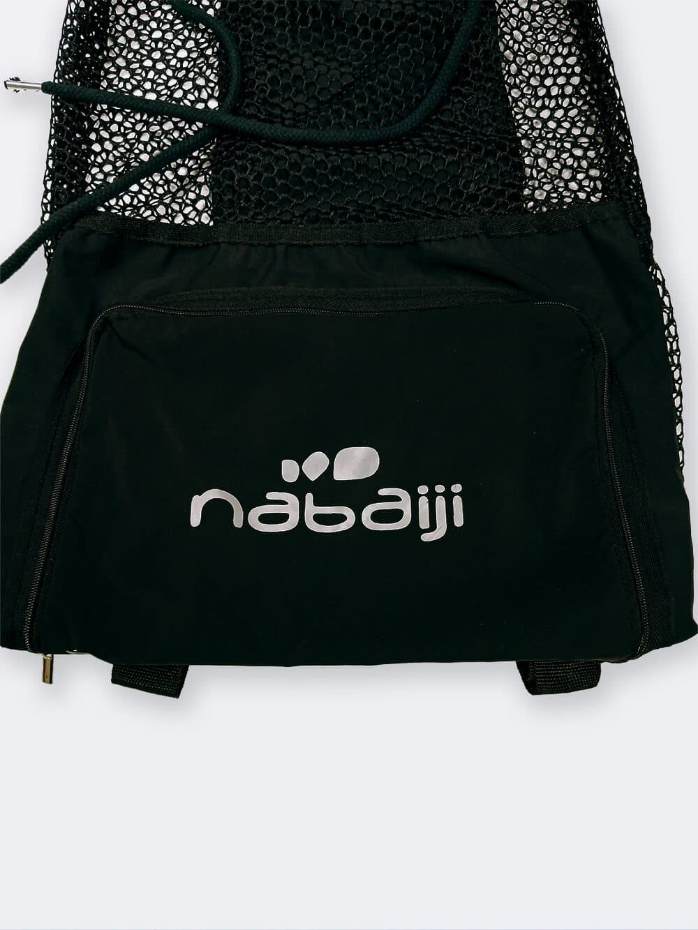 مش بگ ( mesh bag ) مشکی رنگ توری برای خشک شدن سریع وسایل استخر ، ساحل و دریا نابایجی ( Nabaiji ) — تصویر ۶
