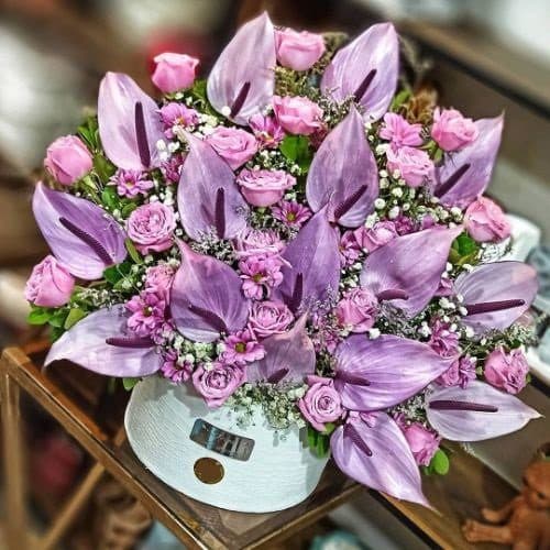 دسته گل برای سازمان امور مالیاتی کشور نیلوفر شهید قندی 100a2177