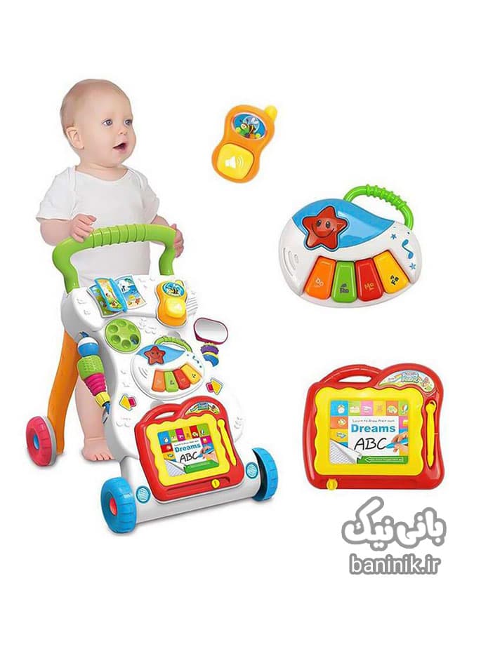 واکر موزیکال کودک همراه با پیانو Huanger — تصویر ۲