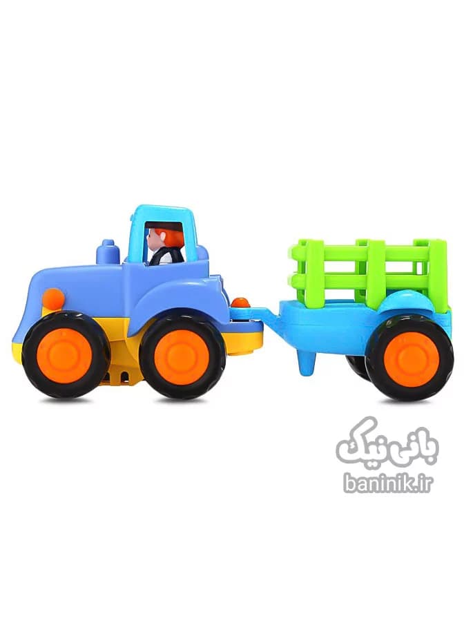 ماشین بازی هولی تویز سری راهسازی 4 عددی Huile Toys Vehicle Set 326 — تصویر ۳