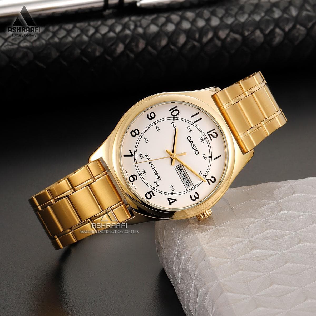 ساعت کاسیو طلایی Casio MTP-V006G-7B — تصویر ۳