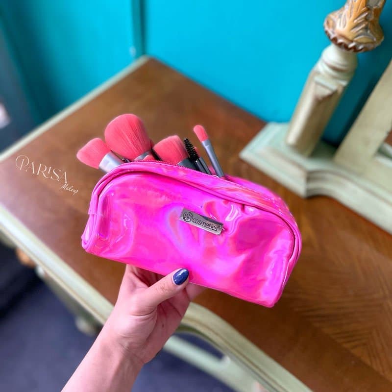 ست براش کیف هولوگرامی bh Cosmetics(صورتی) — تصویر ۳