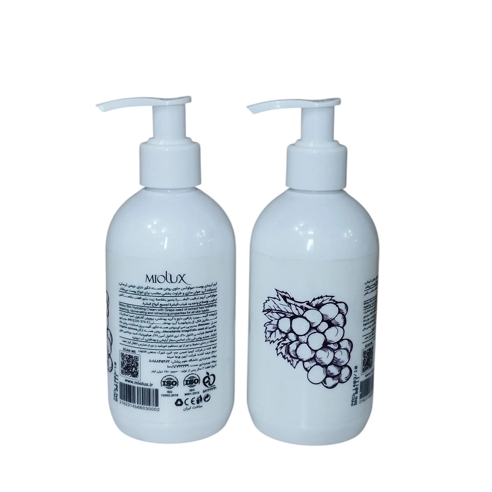کرم ابرسان و جوانساز میولوکس (Miolux) مدل Grape Seed – حجم ۲۵۰ میلیلیتر