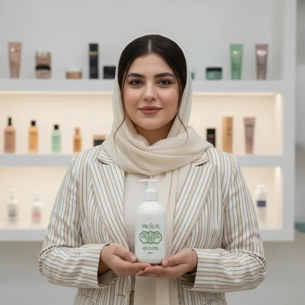 کرم ابرسان و مرطوبکننده میولوکس (Miolux) مدل Aloe Vera – حجم ۲۵۰ میلیلیتر — تصویر ۳