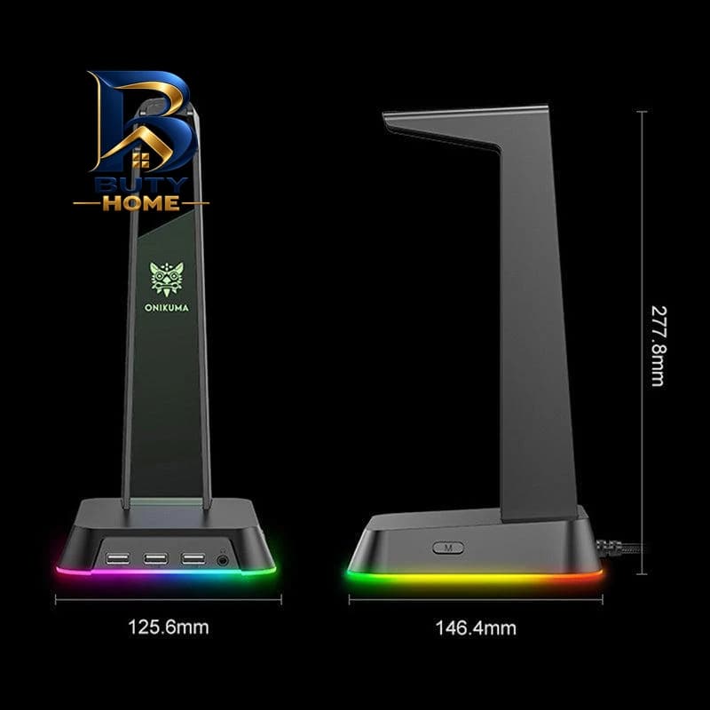 پایه نگهدارنده هدفون اونیکوما مدل USB هاب کد st-۲ اصل