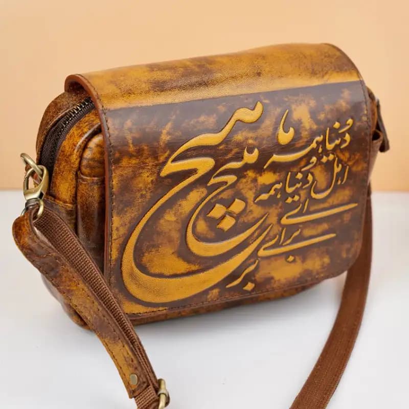 کیف دوشی چرم زنانه 47-56