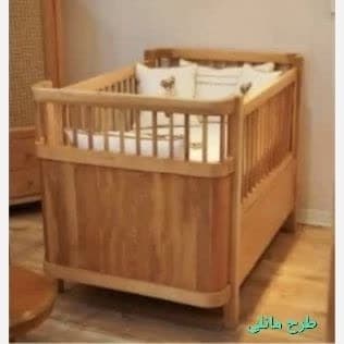 تخت نوزاد و کودک طرح مانلی. هزینه ارسال بصورت پس کرایه میباشد مبلمان فرنا مدل 1141622