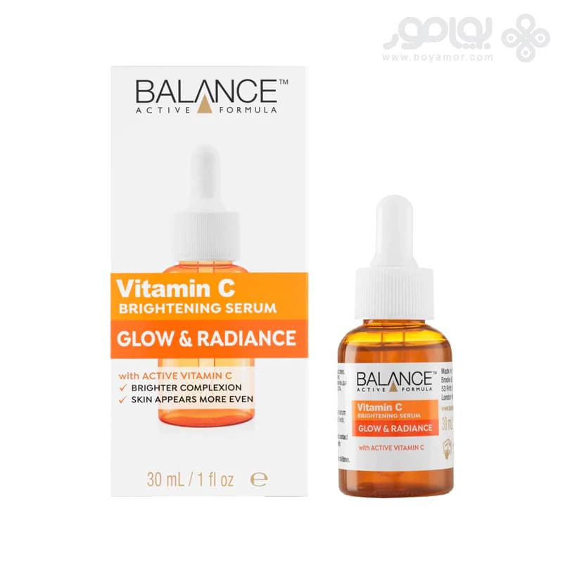 سرم ویتامین سی بالانس مدل GLOW & RADIANCE حجم 30 میل — تصویر ۲