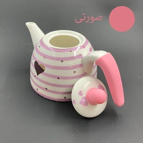 قوری فانتزی طرح قلب طلایی — تصویر ۲