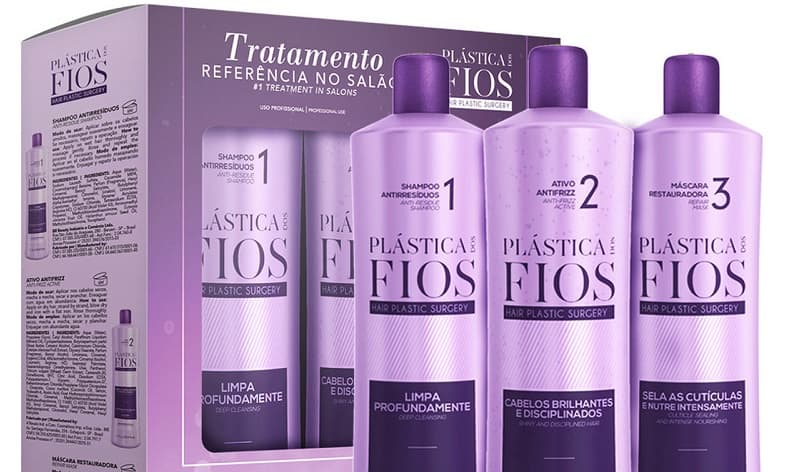 پک کراتین مو فیوس پلاستیکا کادیوو حجم 3000 میلی لیتر Plastica dos Fios — تصویر ۴