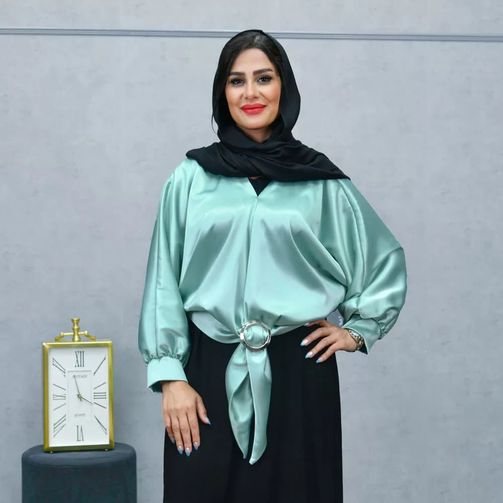 شومیز دخترانه جلوگره کد 25974 — تصویر ۲