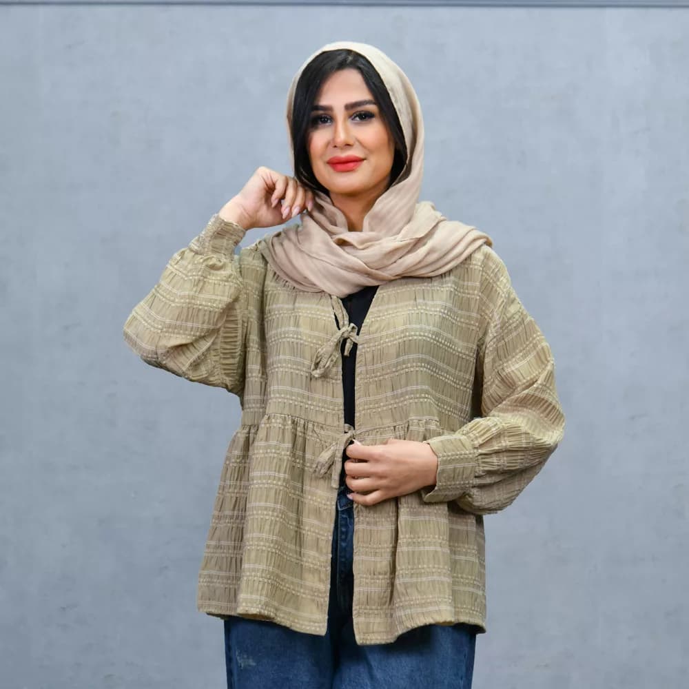 مانتو دخترانه عروسکی کد 25815 — تصویر ۵