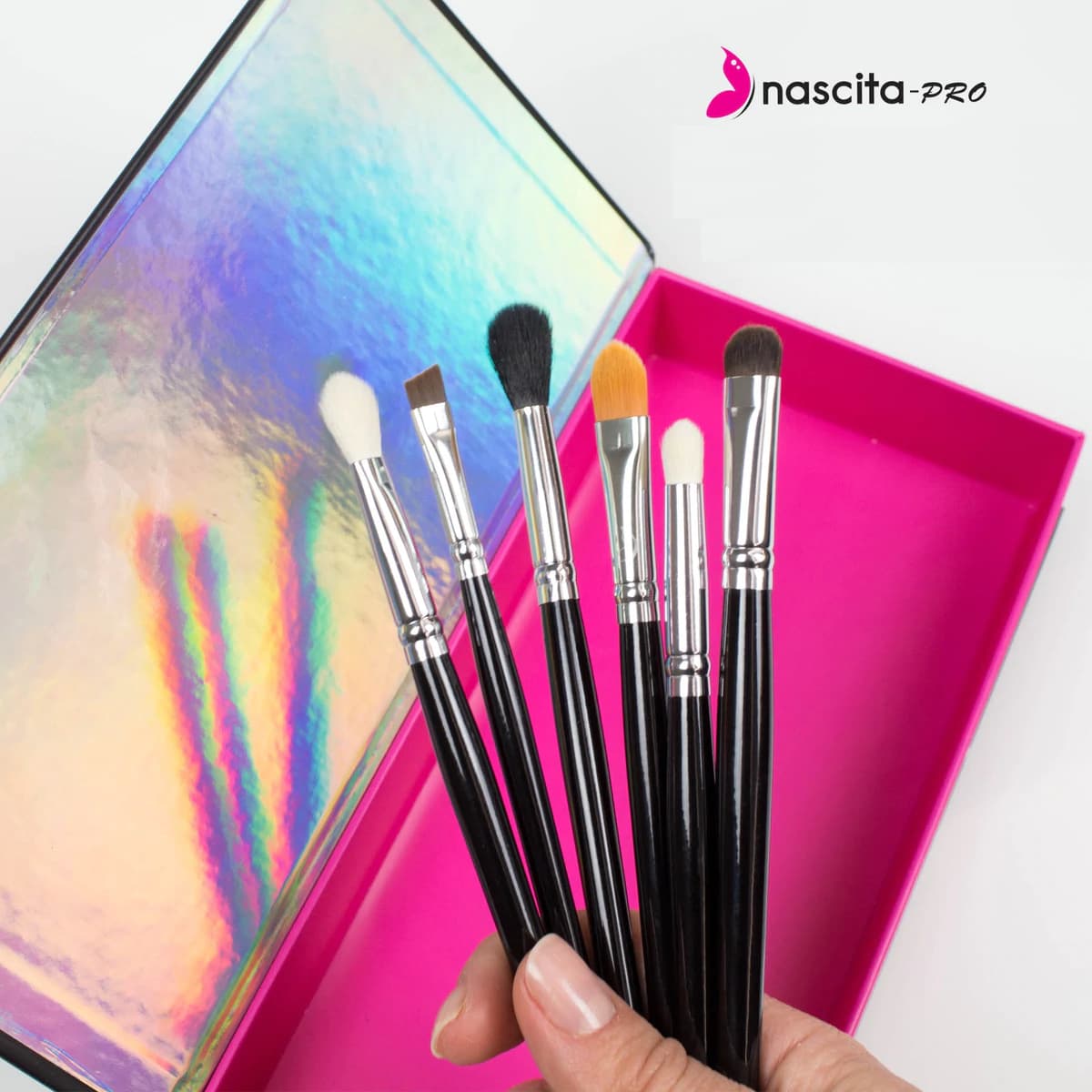 ست برس آرایش چشم ناسکیتا مدل SET40 بسته 6 عددی — تصویر ۲