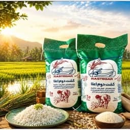 برنج طارم محلی کشت دوم سفیدودانه بلند (ارسال رایگان) — تصویر ۲