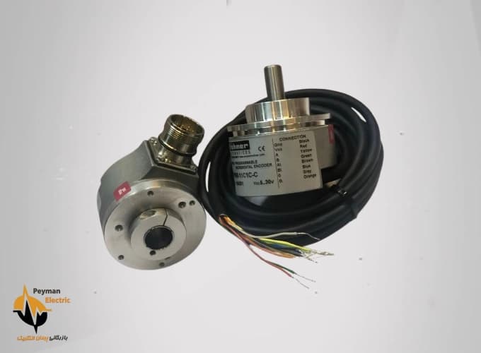 انکودر PR90-13C2C-C | انکودر زاویه نسبی 1024 قطر 58 شفت 10 میلیمتر — تصویر ۲