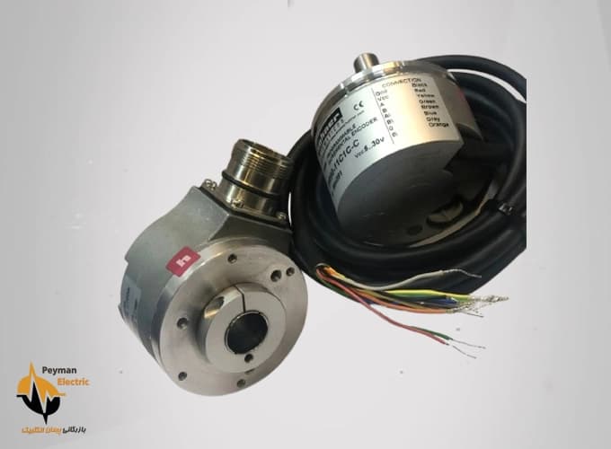 انکودر PR90-13C2C-C | انکودر زاویه نسبی 1024 قطر 58 شفت 10 میلیمتر — تصویر ۳