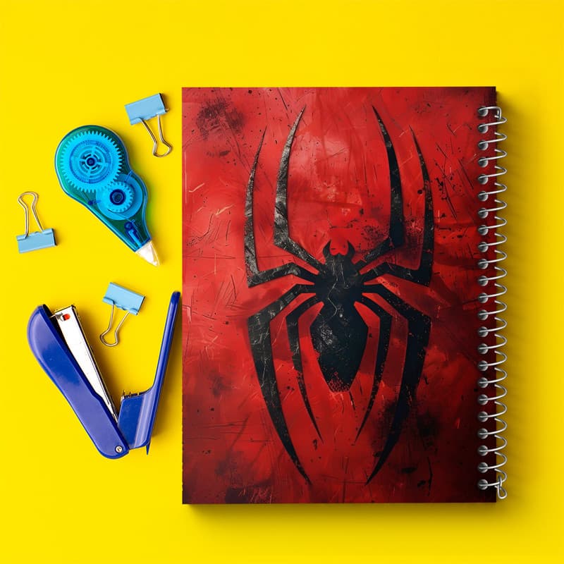 دفتر مشق 100 برگ خندالو طرح مرد عنکبوتی (Spider Man) کد F3947 — تصویر ۴