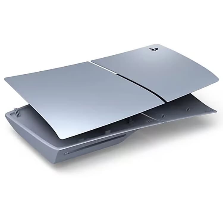 فیس پلیت ps5 slim دیسک خور – نقره ای متالیک – مشابه اورجینال