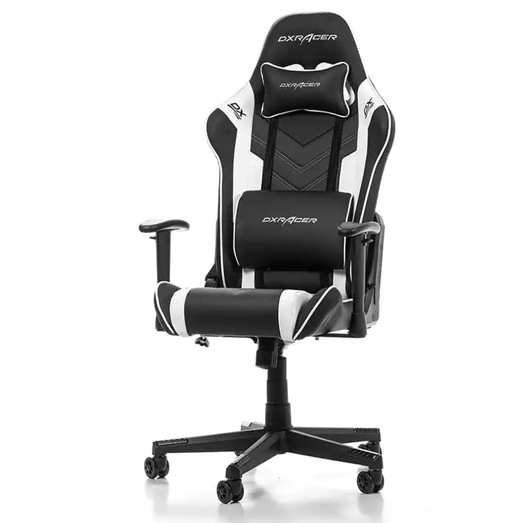 صندلی گیمینگ DXRacer مدل Prince – سفید / مشکی — تصویر ۲