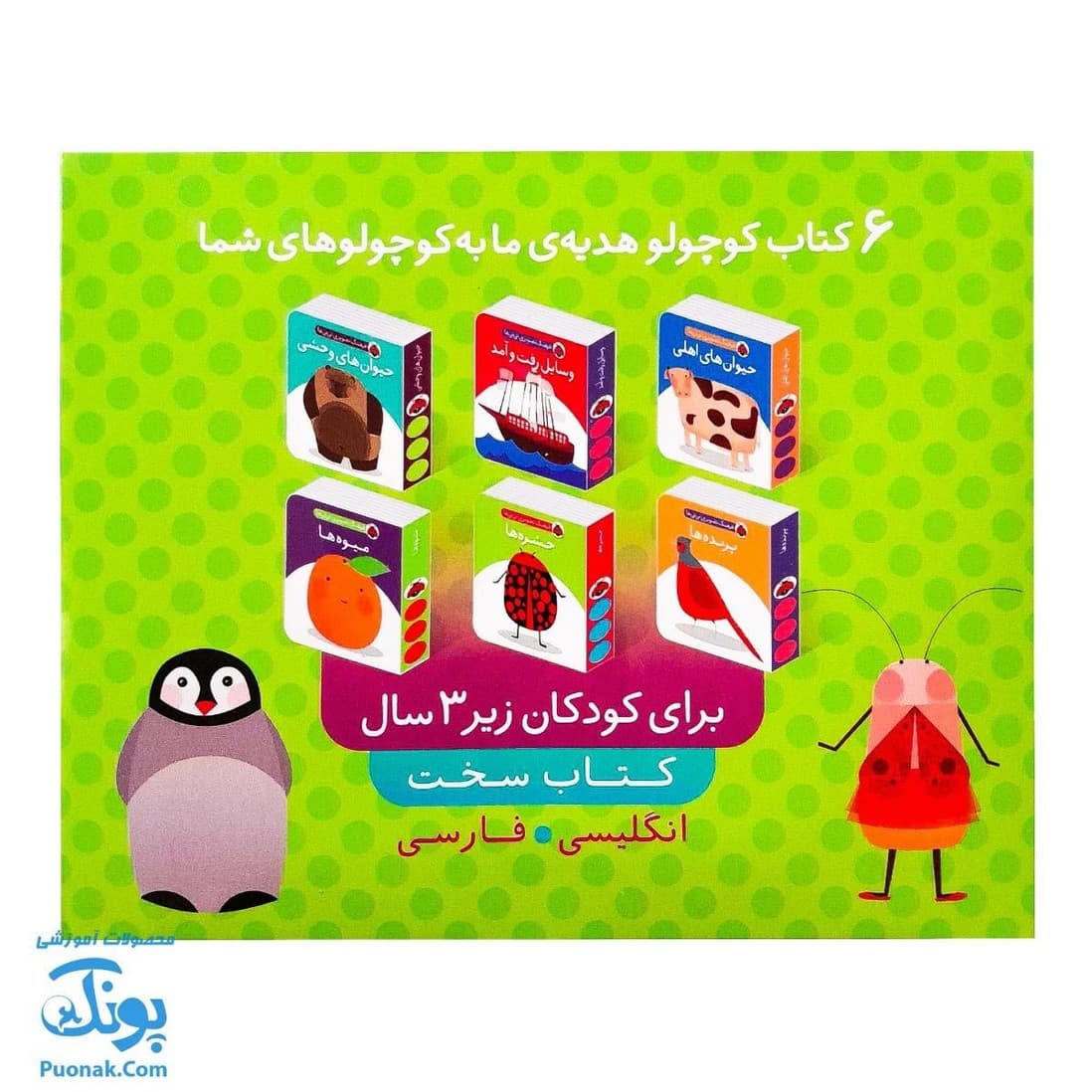 فرهنگ تصویری نینیها مجموعه ۶ جلدی سبز دو زبانه — تصویر ۲