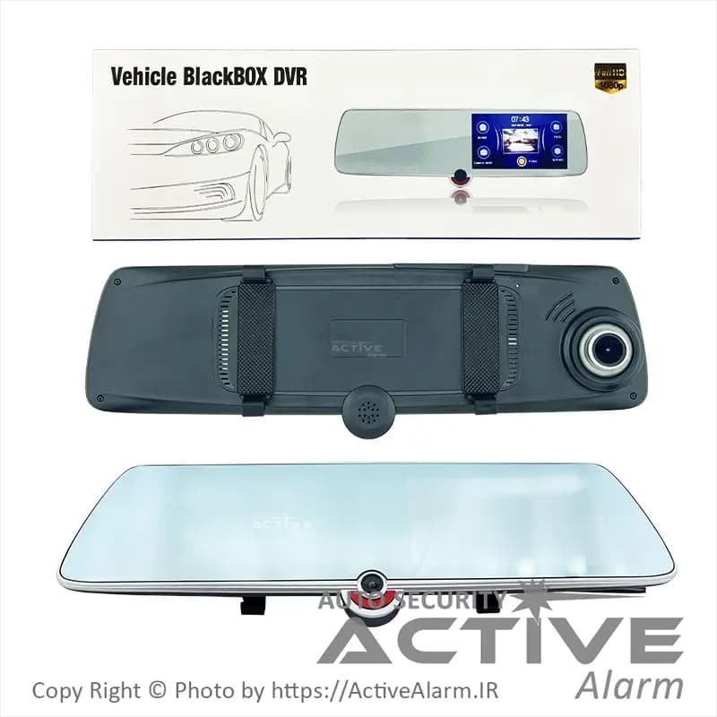 مانیتور آینهای تاچ سه دوربین Vehicle BlackBOX DVR