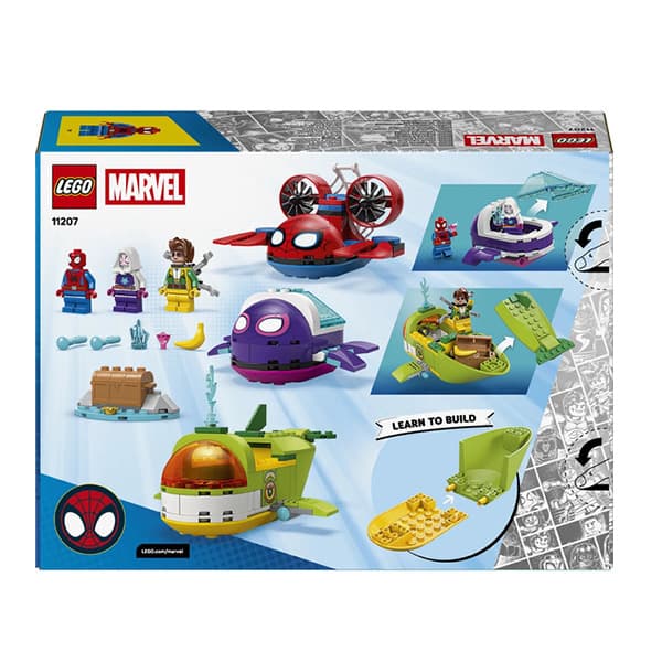 لگو سری مارول مدل Spidey and His Amazing Friends Spidey: Underwater Vehicles کد 11207 — تصویر ۳