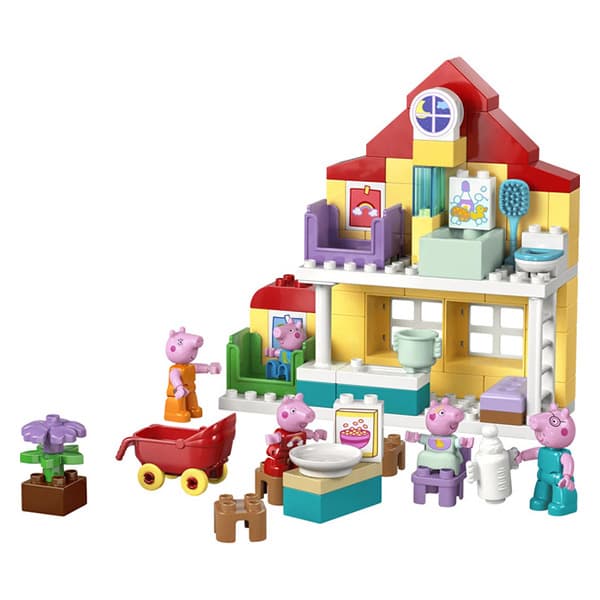 لگو سری دوپلو مدل Peppa Pig Family House کد 10467 — تصویر ۶