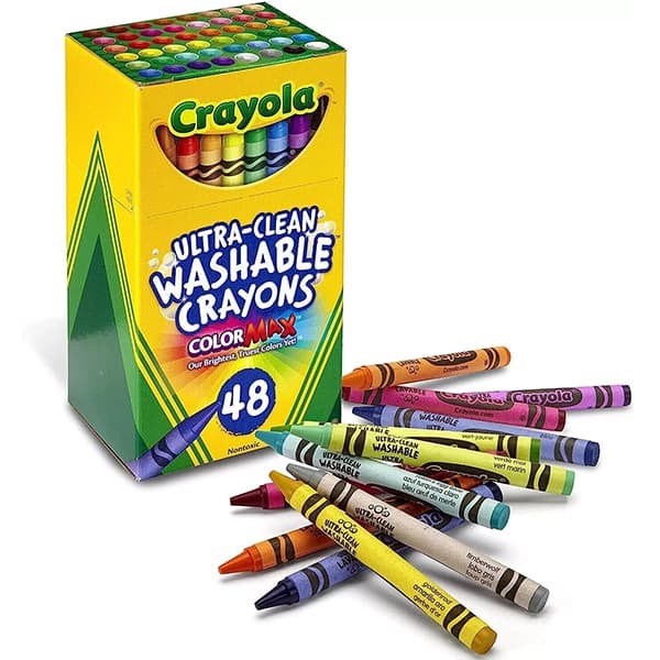 مداد شمعی قابلشستشو 48 رنگ کرایولا Crayola — تصویر ۳