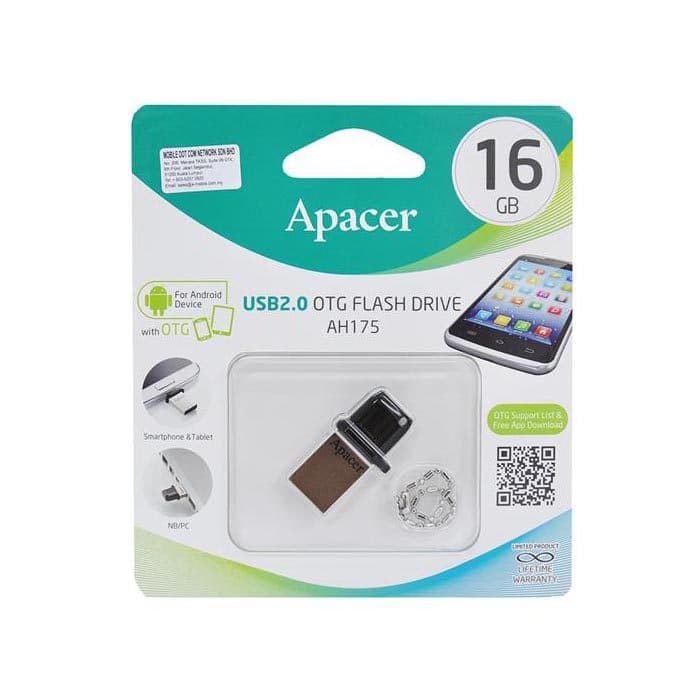 فلش مموری Apacer AH175 OTG 16GB — تصویر ۲