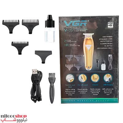 ماشین اصلاح موی سر و صورت وی جی آر VGR مدل V-057 — تصویر ۲