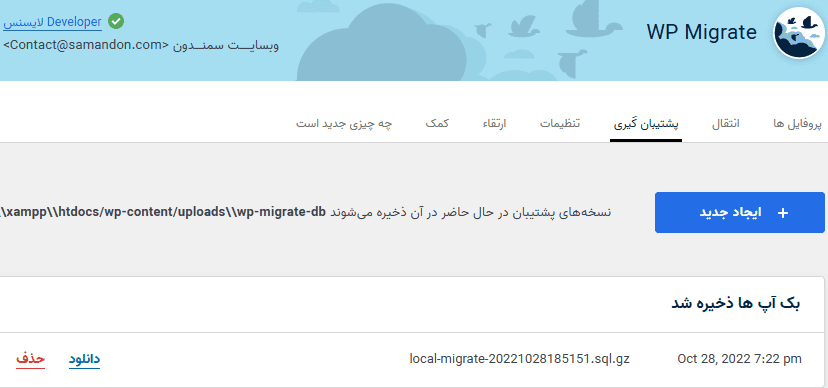 افزونه انتقال و پشتیبان گیری دیتابیس وردپرس | WP Migrate DB Pro — تصویر ۴
