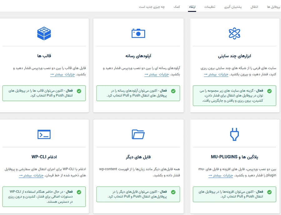 افزونه انتقال و پشتیبان گیری دیتابیس وردپرس | WP Migrate DB Pro — تصویر ۶