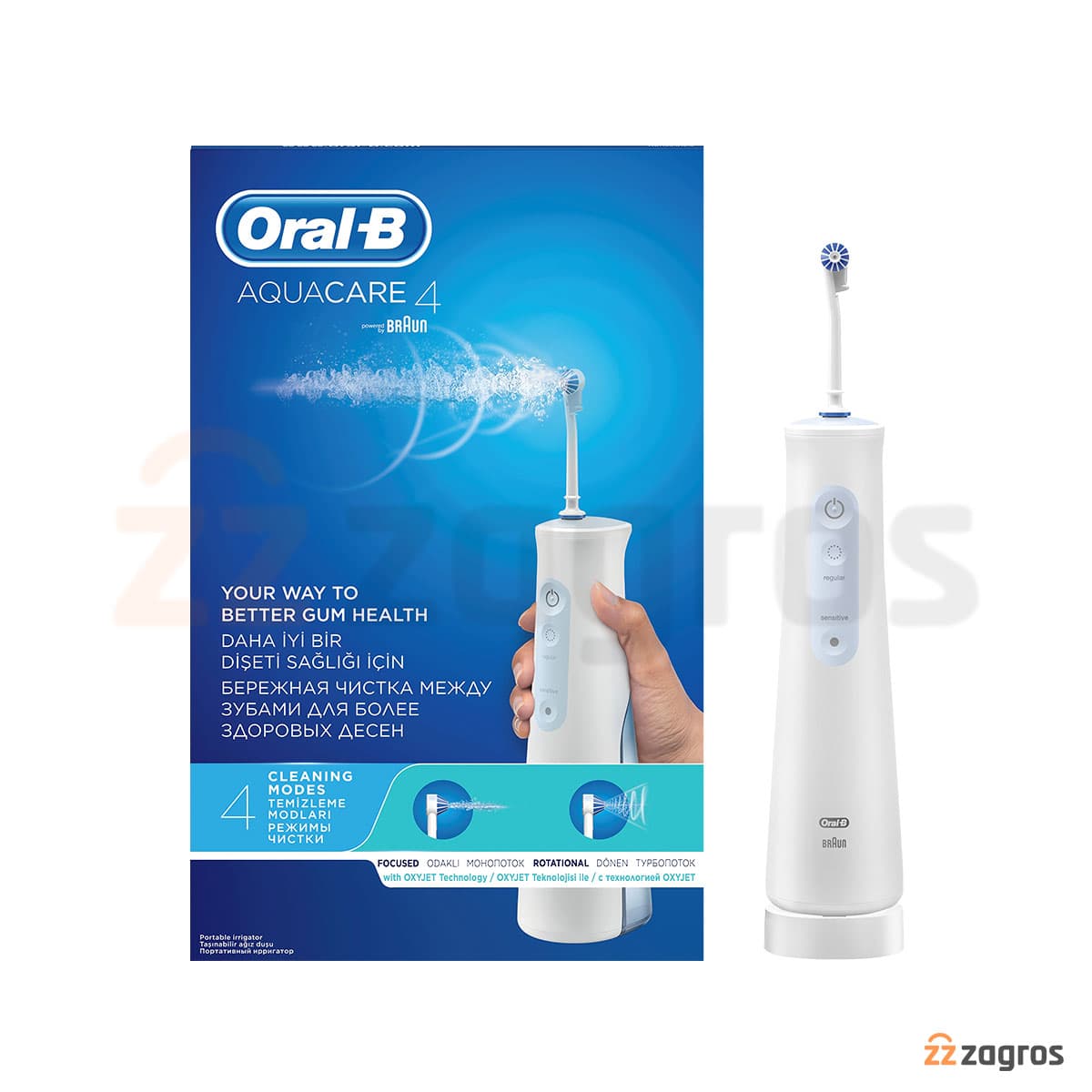 دوش دهان اوکسی جت اورال بی مدل AQUA CARE 4