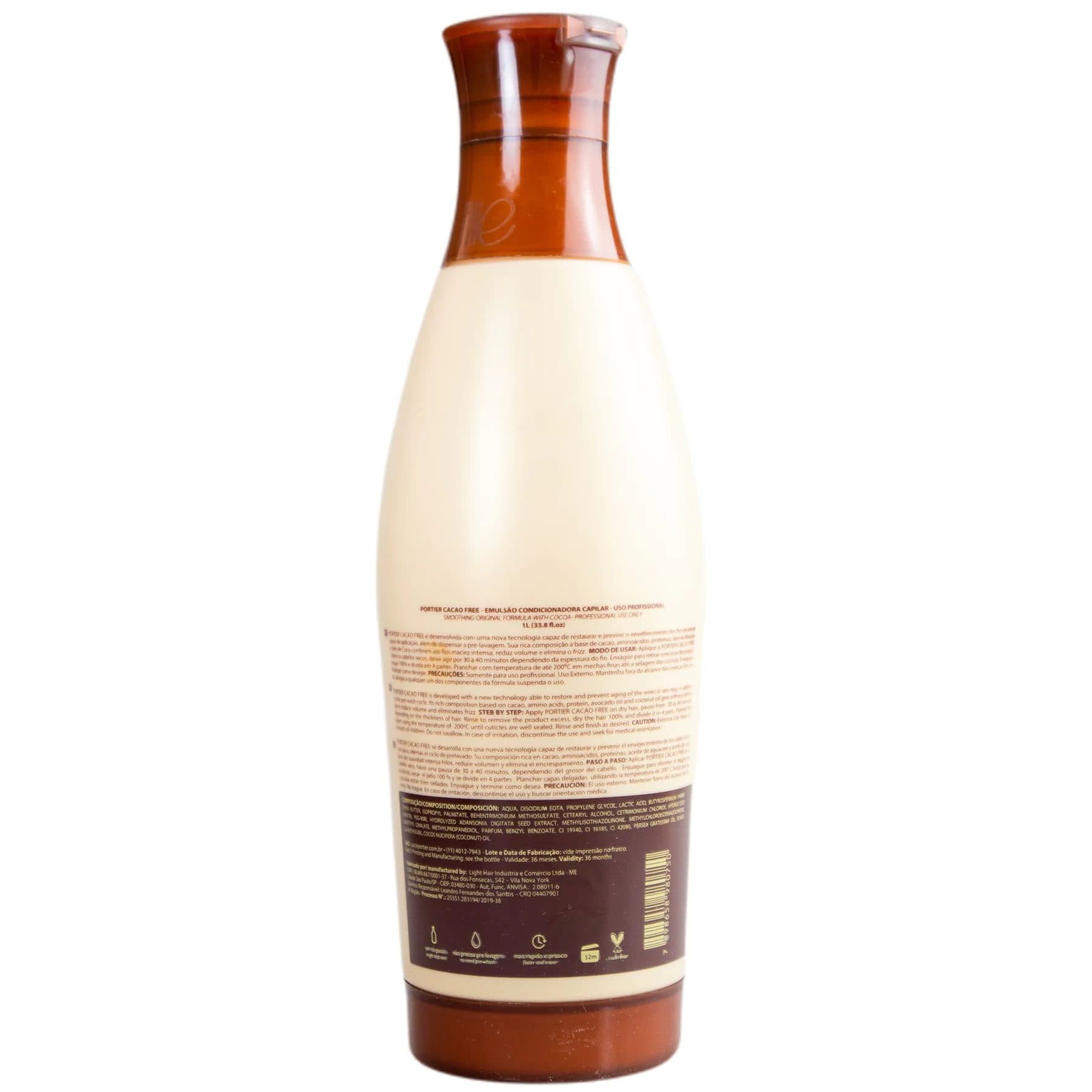 کراتین پورتیر مدل کاکائو Cacao Free حجم 1000 میل — تصویر ۲