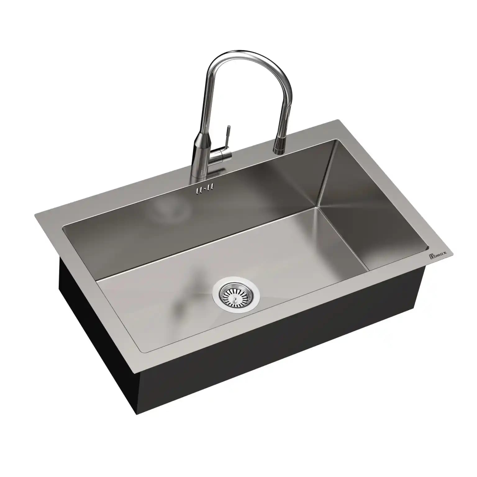 سینک ظرفشویی توکار بیمکث BS 724 ابعاد 50 * 80 — تصویر ۲