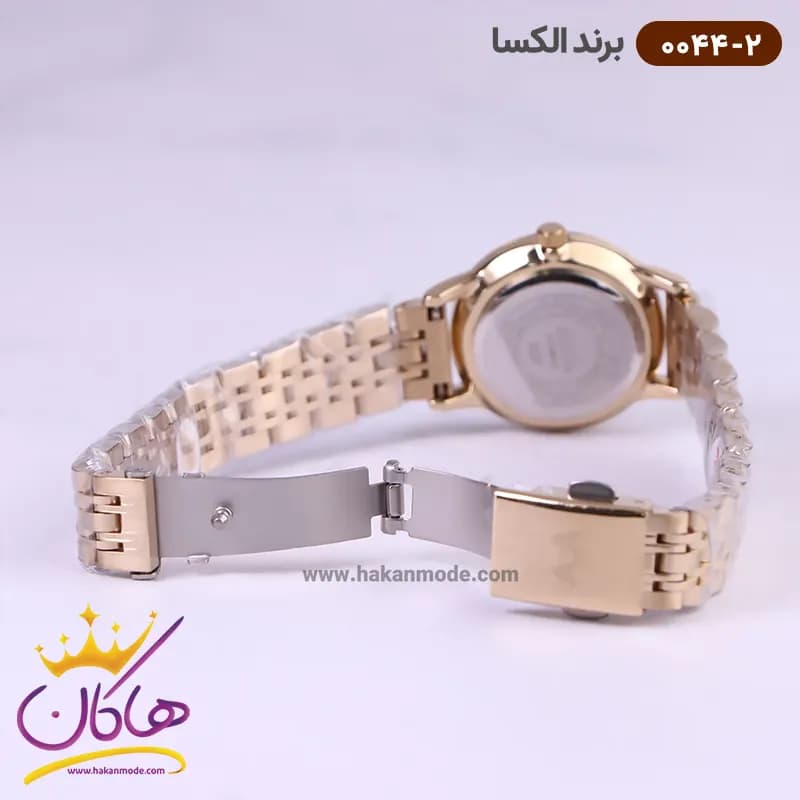 ساعت الکسا زنانه فلزی صفحه سفید کد 0044/2 — تصویر ۳
