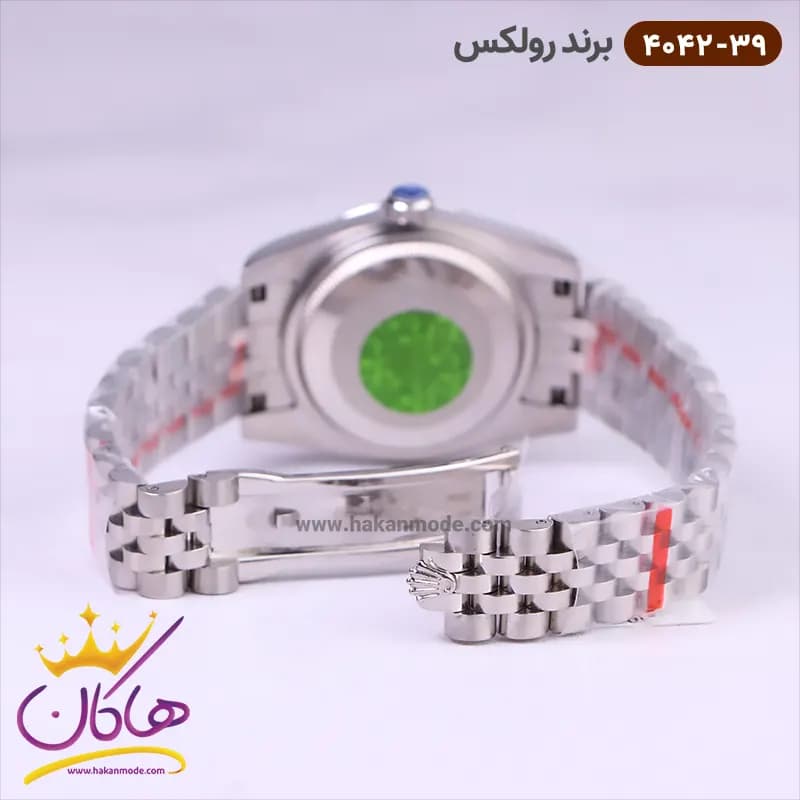 ساعت رولکس زنانه فلزی دیت جاست صفحه طوسی 4042/39 — تصویر ۳