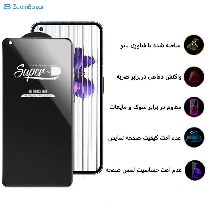 گلس اپیکوی مدل Super 5D مناسب برای گوشی موبایل ناتینگ Nothing Phone 1 — تصویر ۵