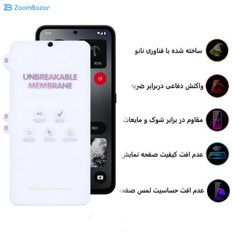 گلس مات اپیکوی مدل Hydrogel-Matte مناسب برای گوشی موبایل ناتینگ فون CMF 1 — تصویر ۴
