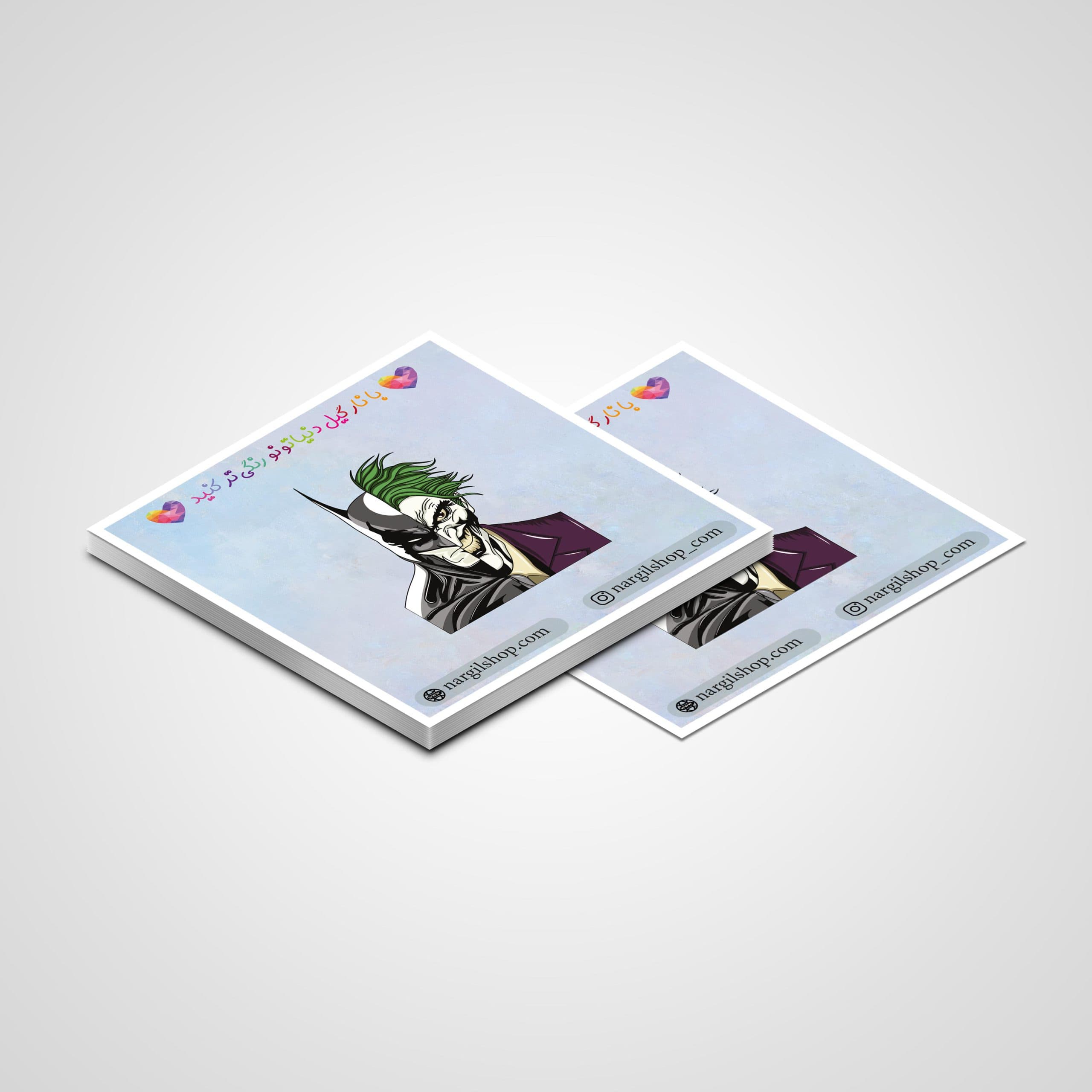 استیکر جوکر و بتمن 01 | Joker and Batman sticker 01 — تصویر ۲