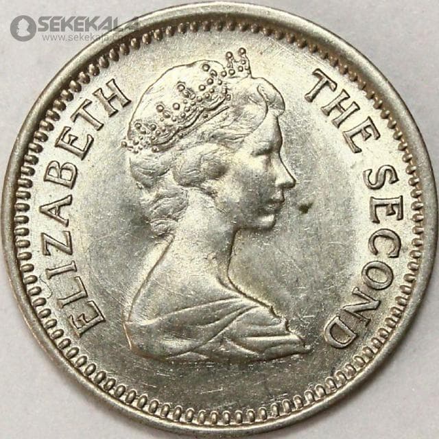 سکه 3 پنس کمیاب رودزیا مستعمره بریتانیا 1968 (UNC) — تصویر ۲