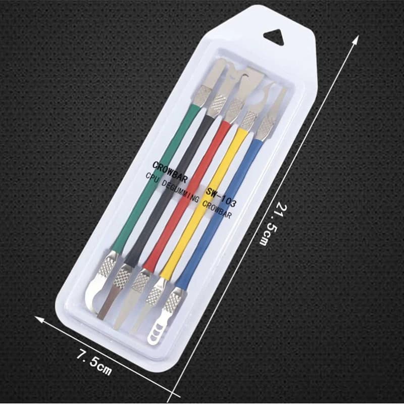 تیغ و کاردک تعویض آی سی مدل SW-103 مجموعه 5 عددی کد M13746 — تصویر ۲