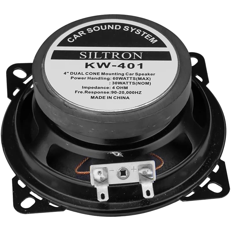 اسپیکر خودرو سیلترون مدل kw-401 سایز 4 تک عددی کد M13679 — تصویر ۲