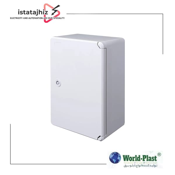 تابلو برق پلاستیکی سایز 35*25 درب هم رنگ ABS