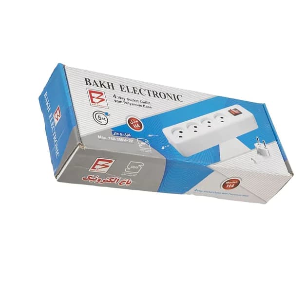 چهار خانه برق باخ الکترونیک مدل H-4 کابل 5 متری — تصویر ۲