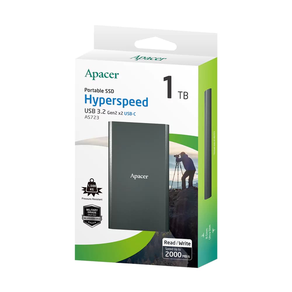 اس اس دی اکسترنال اپیسر Apacer SSD AS723 USB 3.2 ظرفیت 1 ترابایت