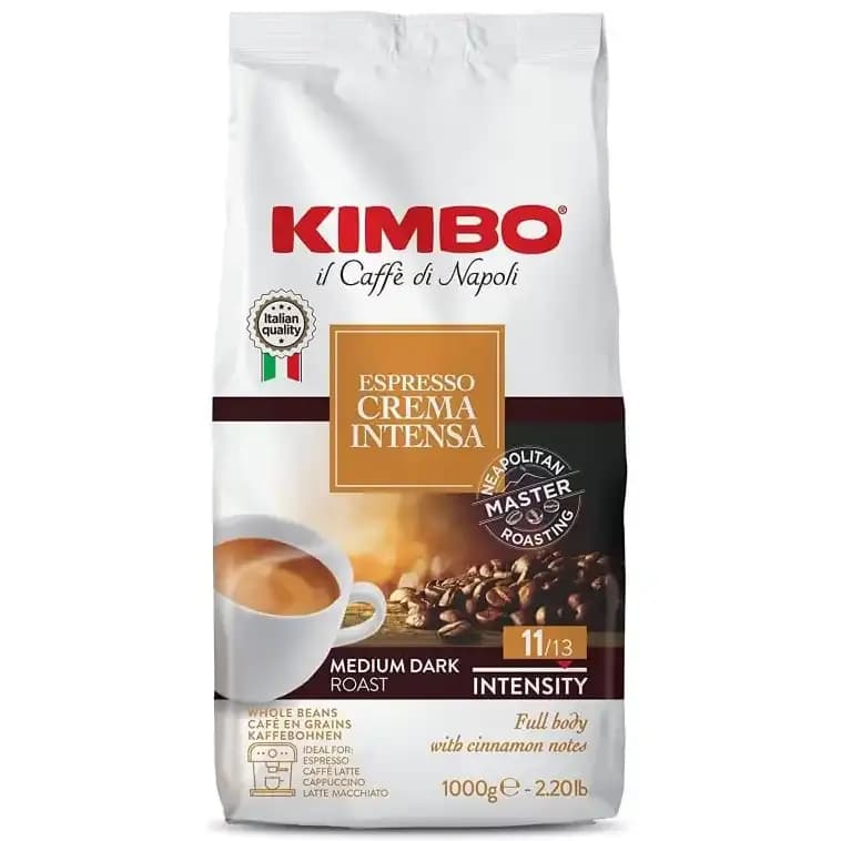 دانه قهوه کیمبو اسپرسو کرما اینتنسو 1 کیلویی Kimbo Espresso Crema Intenso