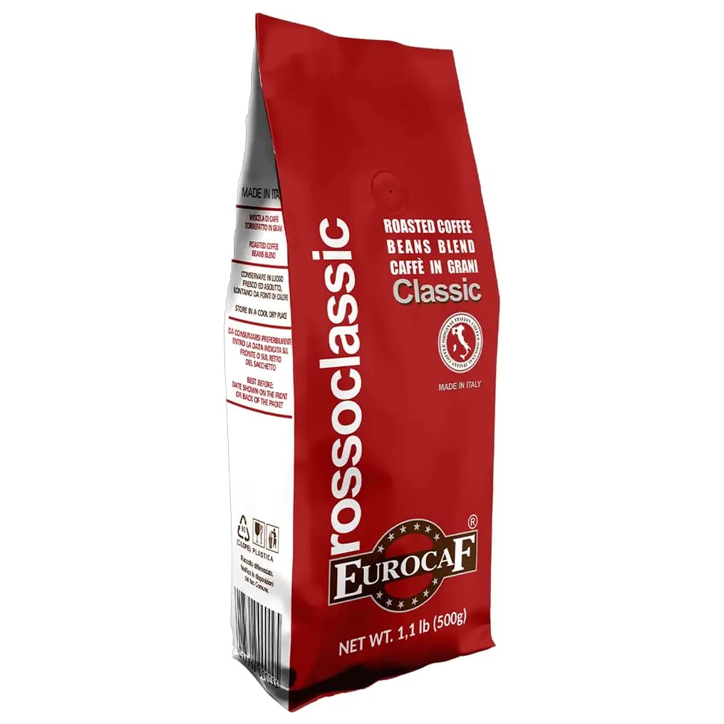 دانه قهوه یوروکاف (یوروکف) روسو کلاسیک 500 گرمی Eurocaf Rosso Classic Coffee Beans